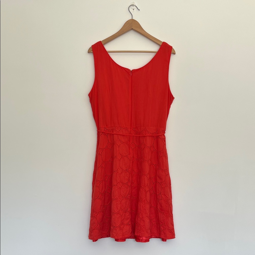 studio one ny coral eyelet fit and flare dress, size 16 - Picture 6 of 9